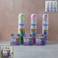 Multi-fragrance room spray and solid air freshener set