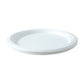 Classic round disposable serving plate for snack servings