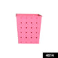 Indo Glow square railing planter with a stylish dotted pattern, ideal for small plants.
