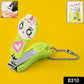 Portable cartoon nail cutter with sharp edges and keychain