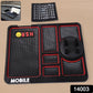 Close-up view of silicone mobile phone holder car dashboard mat