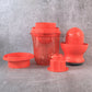 Side view of manual juicer with 800ml container capacity
