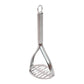 Heavy duty stainless steel potato masher for smooth mashing