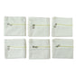 Six saree storage zipper pouches arranged for wardrobe organization