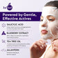 Close-up of Salicylic Acid 1% Sheet Mask ingredients highlighting blueberry extract and peptides