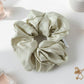 Comfortable fabric hair scrunchie with elastic for secure grip