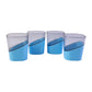Elegant plastic selo glasses set with durable material and vibrant red color