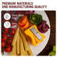 Top view of vegetable peeler & sharpener on kitchen surface
