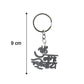 Om Namah Shivay charm on metal keychain for faith