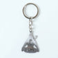 Stylish metal Trishul keychain with religious symbol