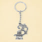 Om Shivling metal keychain showing sturdy chain and strong ring