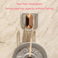 Wall hanger clip design of slipper holder with self-adhesive mounting
