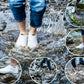 Reusable non-slip silicone shoe cover in white