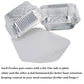 450 ml aluminium disposable food tray ideal for food storage