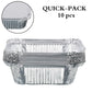 Disposable aluminium container for takeaway meals