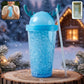 Stylish Jelly Tumbler 500ml with straw, leak-proof travel cup
