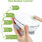 Close-up of detachable massage heads for electric scalp massager