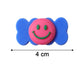 Size reference image showing dimensions of smiley candy hair clips