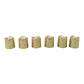 Battery-operated LED tealight candles emitting warm glow
