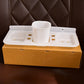 Stylish and functional plastic soap dish, a perfect bathroom organizer for any home.