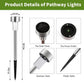 Garden solar LED lights with stainless steel frames for outdoor use