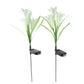 LED flower light powered by solar energy lighting garden pathway