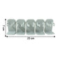 Wall mounted kitchen rack holding assorted spice jars