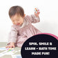 Baby spinners toy set featuring suction spin toys designed for early learning