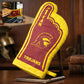 Cotton heat resistant oven mitt ensuring safe hot utensil handling