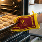 Durable heat protection oven mitt for bakery and grilling