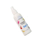 Using stain remover spray bottle on a visible fabric stain