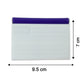 Stamp pad with dimensions for size reference, in typical office setup.