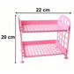 Countertop plastic storage shelf for home organization