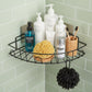 Bathroom organizer metal rack with open wire structure
