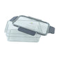 Plastic storage jars with airtight seals