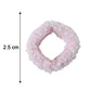 Size comparison of elastic hair bands