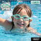 Leakproof kids swim goggles with soft cushioning