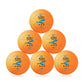 Six-pack of professional 3-star table tennis balls for competitive play