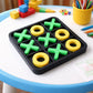 Tic Tac Toe game board with smooth edges and playing pieces
