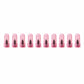 Pink tubeless tire repair nail with packaging for roadside repair kit