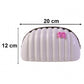 Decorative seashell tissue paper holder with pink bow