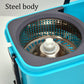 Pro Clean Spin Mop demonstrating its 180-degree rotating mop head for corners.