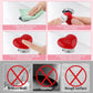 Heart-shaped cabinet handle for drawers and doors in yellow color