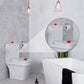 Yellow heart-shaped toilet tank button for practical bathroom use