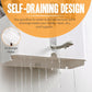 Wall mounted toothbrush holder adhesive back for secure installation