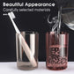 Plastic toothbrush holder set with multi-compartment organizer mounted on wall
