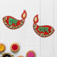 Festival decoration featuring traditional Shubh Labh symbols for a warm home