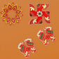 Close-up of intricate craftsmanship on Shubh Labh decorative door hanging pieces