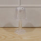 Decorative crystal lamp perfect for adding sparkling light to any corner.
