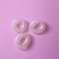 Clear plastic hair bands for casual and formal styles